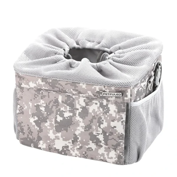 Dog or Cat Bike Basket, Expandable Soft Sided Pet Carrier Backpack