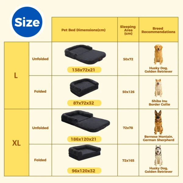 Foldable Non-Slip Dog Bed